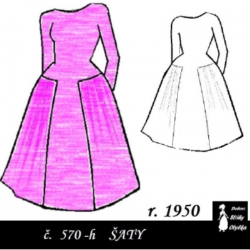 Šaty Vlasta, r. 1950