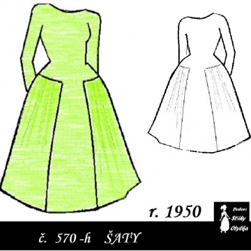 Šaty Vlasta, r. 1950