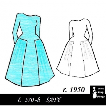 Šaty Vlasta, r. 1950