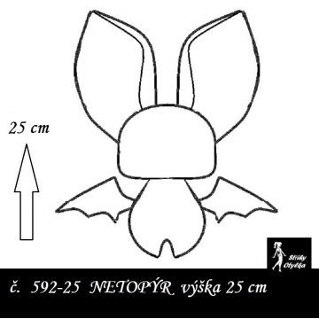 Netopýr malý VP 25 cm