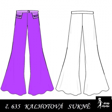 Kalhotová sukně Vlasta