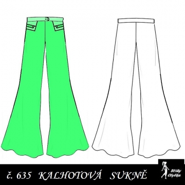 Kalhotová sukně Vlasta