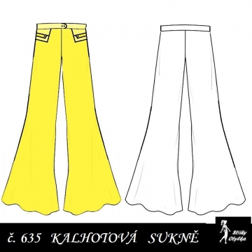 Kalhotová sukně Vlasta