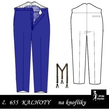 Kalhoty oblekové, vycházkové Zikmund