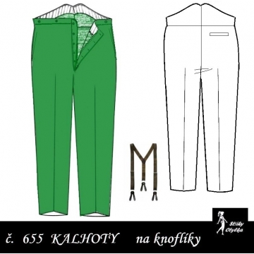 Kalhoty oblekové, vycházkové Zikmund
