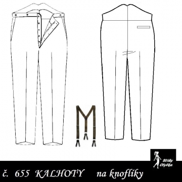 Kalhoty oblekové, vycházkové Zikmund