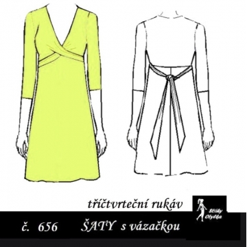 Šaty s tříčtvrečním rukávem Elvíra