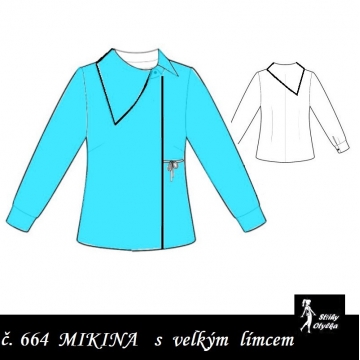Mikina s velkým límcem Klárka
