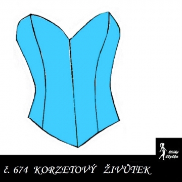 Korzetový živůtek Bohunka