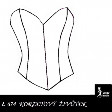 Korzetový živůtek Bohunka