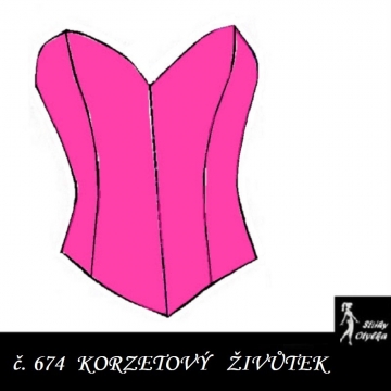 Korzetový živůtek Bohunka