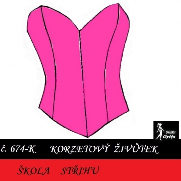 Škola střihu - KORZETOVÝ ŽIVŮTEK Bohunka