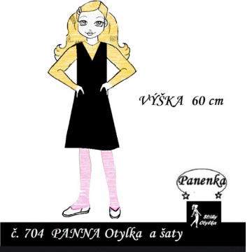 Panenka  Otylka, tělíčko a šaty, VP 60 cm