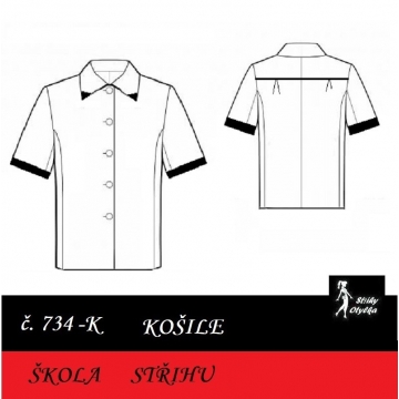 Škola střihu -  KOŠILE princesová Horymír / Míla