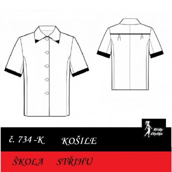 Škola střihu -  KOŠILE princesová Horymír / Míla
