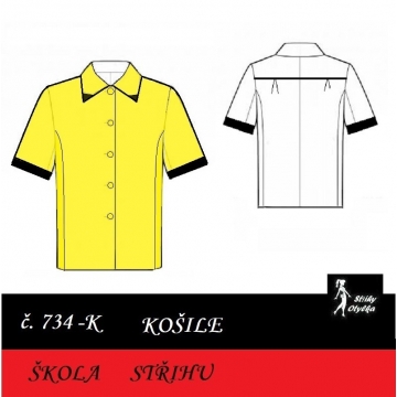Škola střihu -  KOŠILE princesová Horymír / Míla