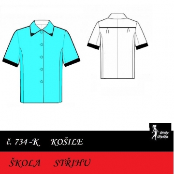Škola střihu -  KOŠILE princesová Horymír / Míla