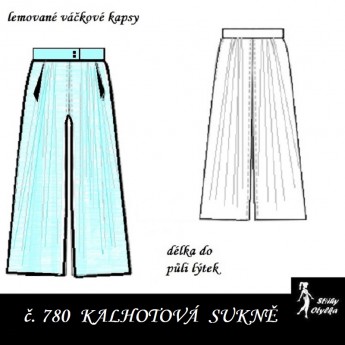 Kalhotová sukně Jindra
