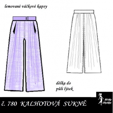 Kalhotová sukně Jindra