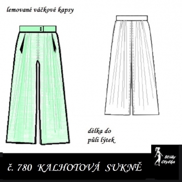 Kalhotová sukně Jindra