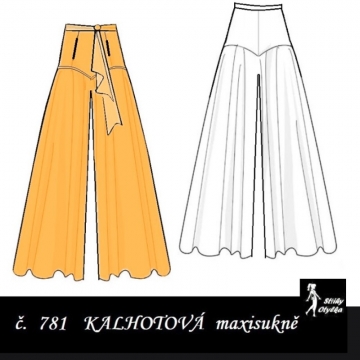 Kalhotová sukně Sabrina