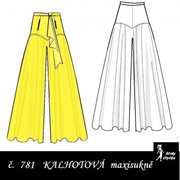 Kalhotová sukně Sabrina