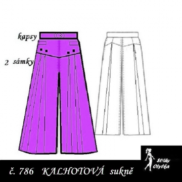 Kalhotová sukně Juliána