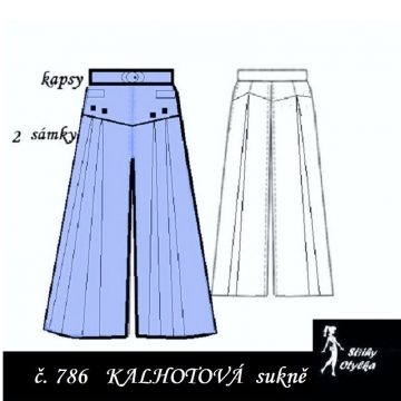 Kalhotová sukně Juliána