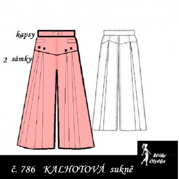 Kalhotová sukně Juliána