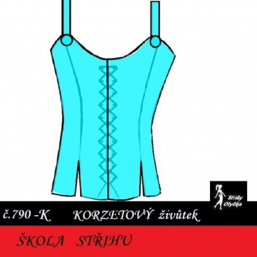 Škola střihu - KORZETOVÝ ŽIVŮTEK Hedvika