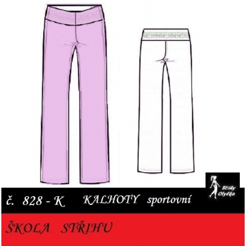 Škola střihu - KALHOTY Elizabeth / Slavibor