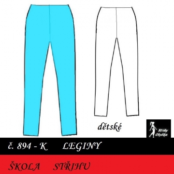 Škola střihu - KALHOTY legíny DĚTSKÉ Alex