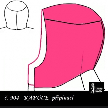 Kapuce na připnutí Tonička / Tonda