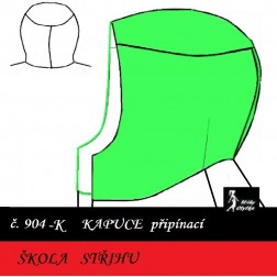 Škola střihu - KAPUCE Tonička / Tonda