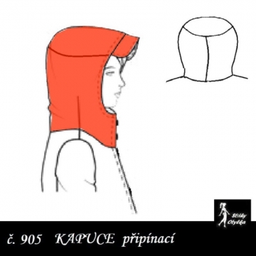 Kapuce na připnutí Filipka / Filip