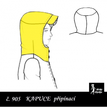 Kapuce na připnutí Filipka / Filip
