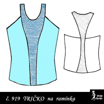 Tričko na ramínka Ivan / Ina