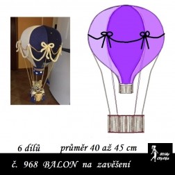 Horkovzdušný balón průměr 40 cm