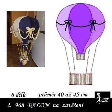 Horkovzdušný balón průměr 40 cm