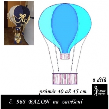 Horkovzdušný balón průměr 40 cm
