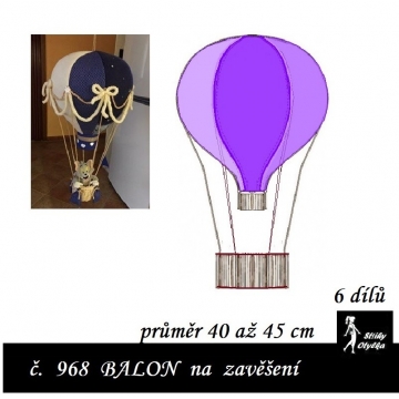 Horkovzdušný balón průměr 40 cm