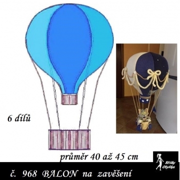 Horkovzdušný balón průměr 40 cm