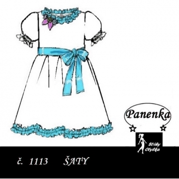 šaty na panenku