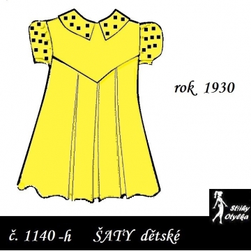 Šaty se sedlem r. 1930