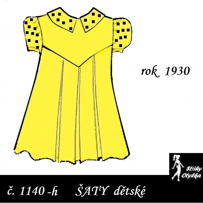 Šaty se sedlem r. 1930 Šaty se sedlem r. 1930
