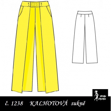 Kalhotová sukně Adalbertina