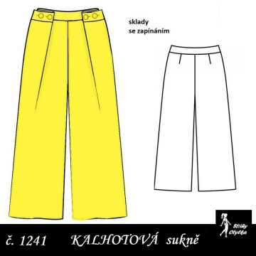 Kalhotová sukně Adelaida
