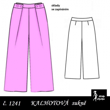 Kalhotová sukně Adelaida