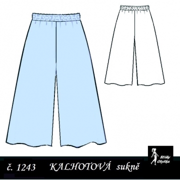 Kalhotová sukně Adélka