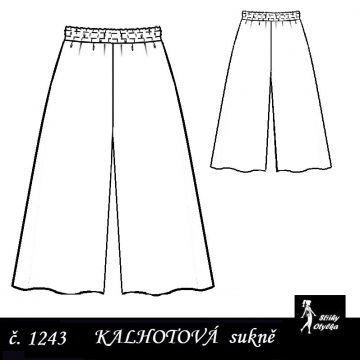 Kalhotová sukně Adélka